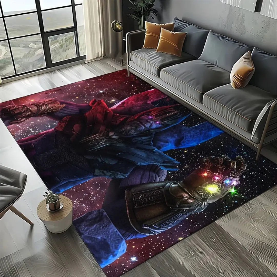 Soft home carpet rug placed in a living room with modern furniture