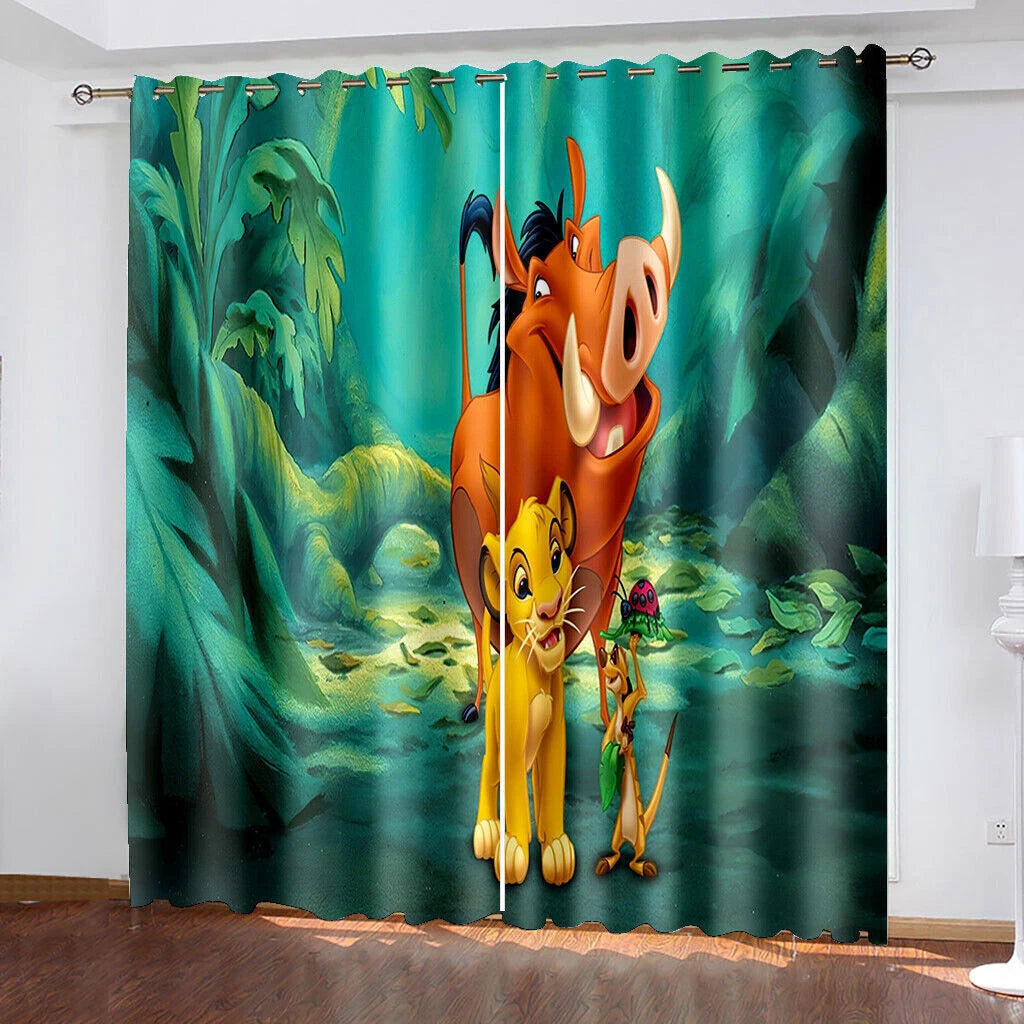Kids playroom window drapes