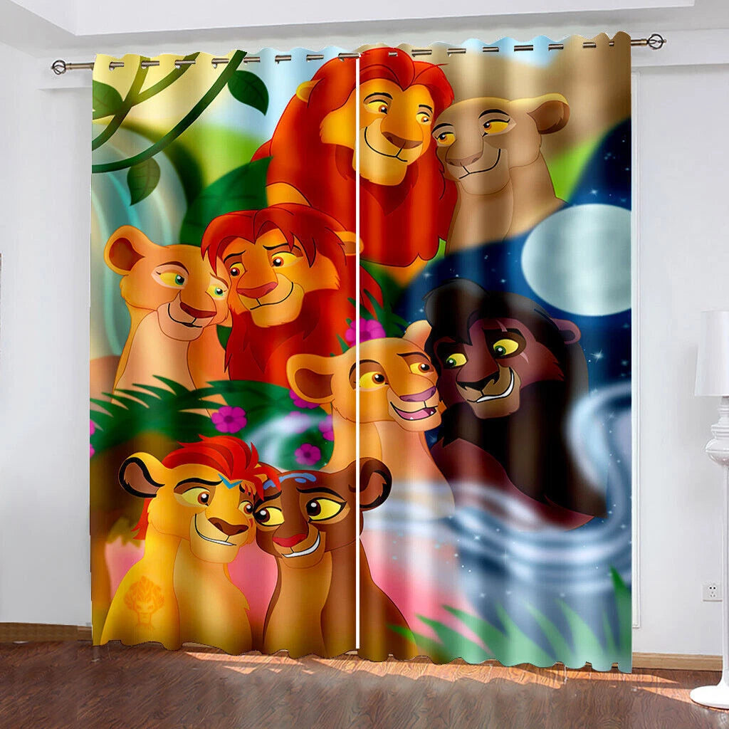 The Lion King Decorative blackout curtains for children