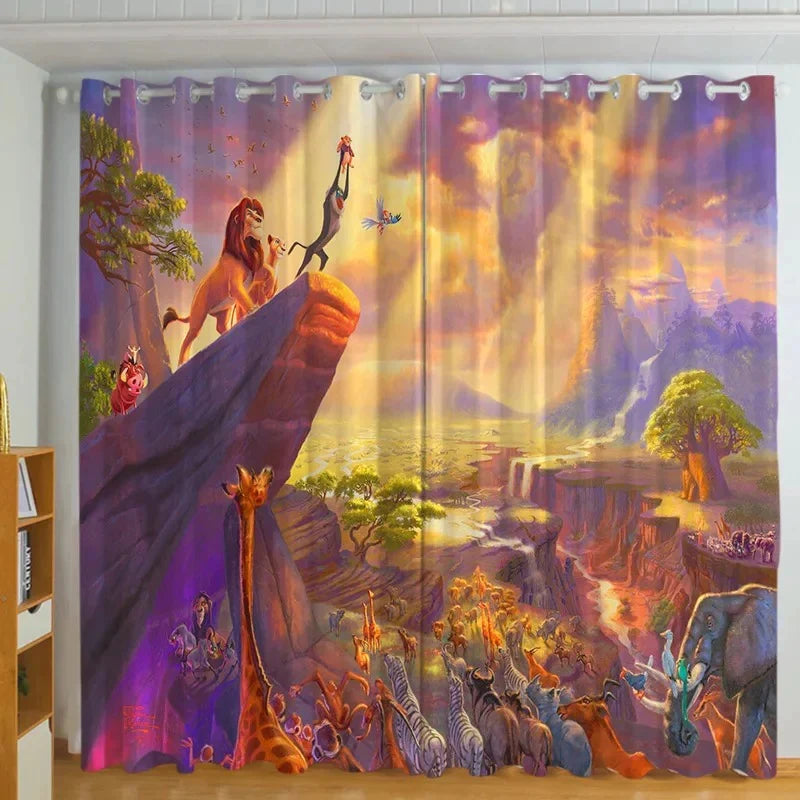 Simba window drapes for boys and girls