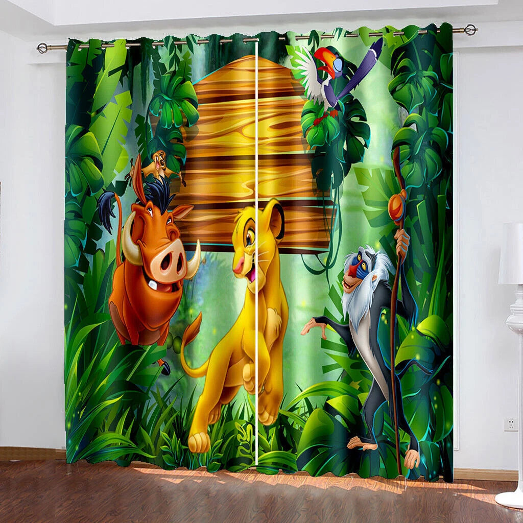 Polyester blackout curtains for kids