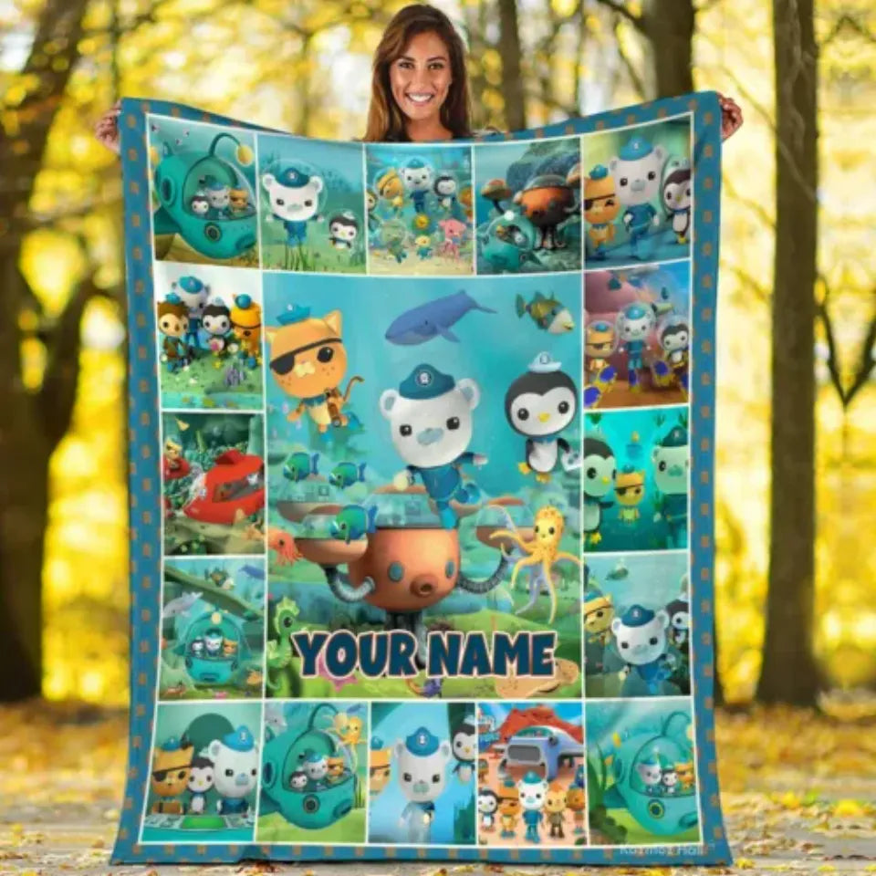 The Octonauts Blanket, Personalized The Octonauts Fleece Blanket Fleece Blanket
