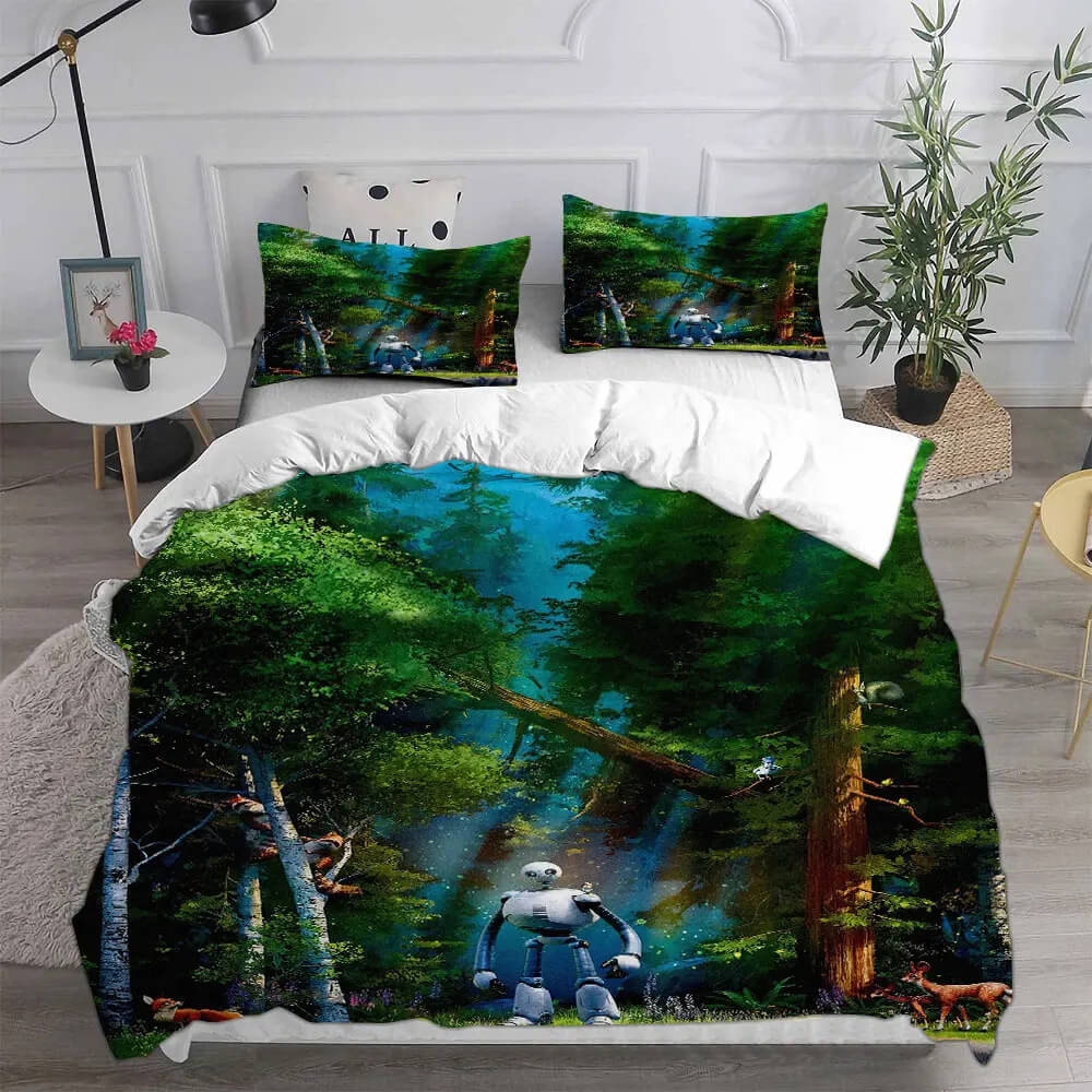 3D Wild Robot Bed Linen for Boys and Girls
