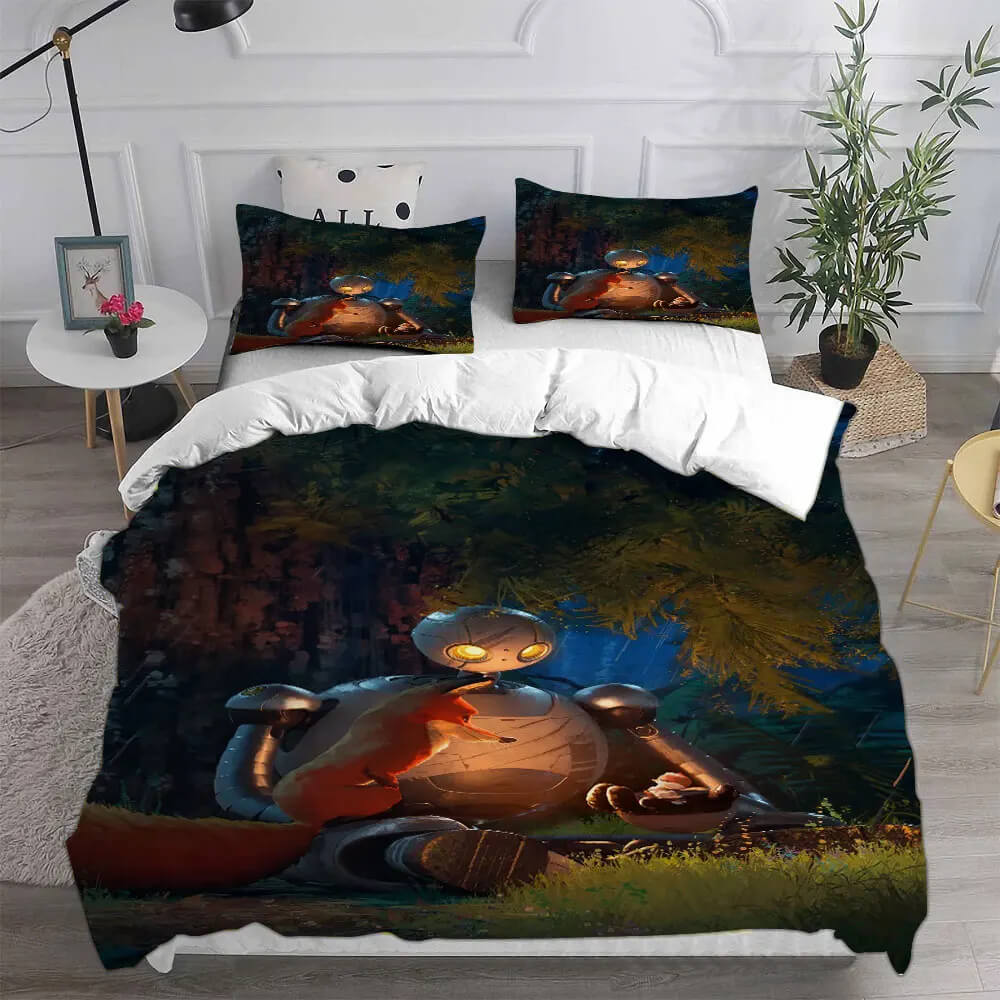 Movie Inspired Wild Robot Bedding Set