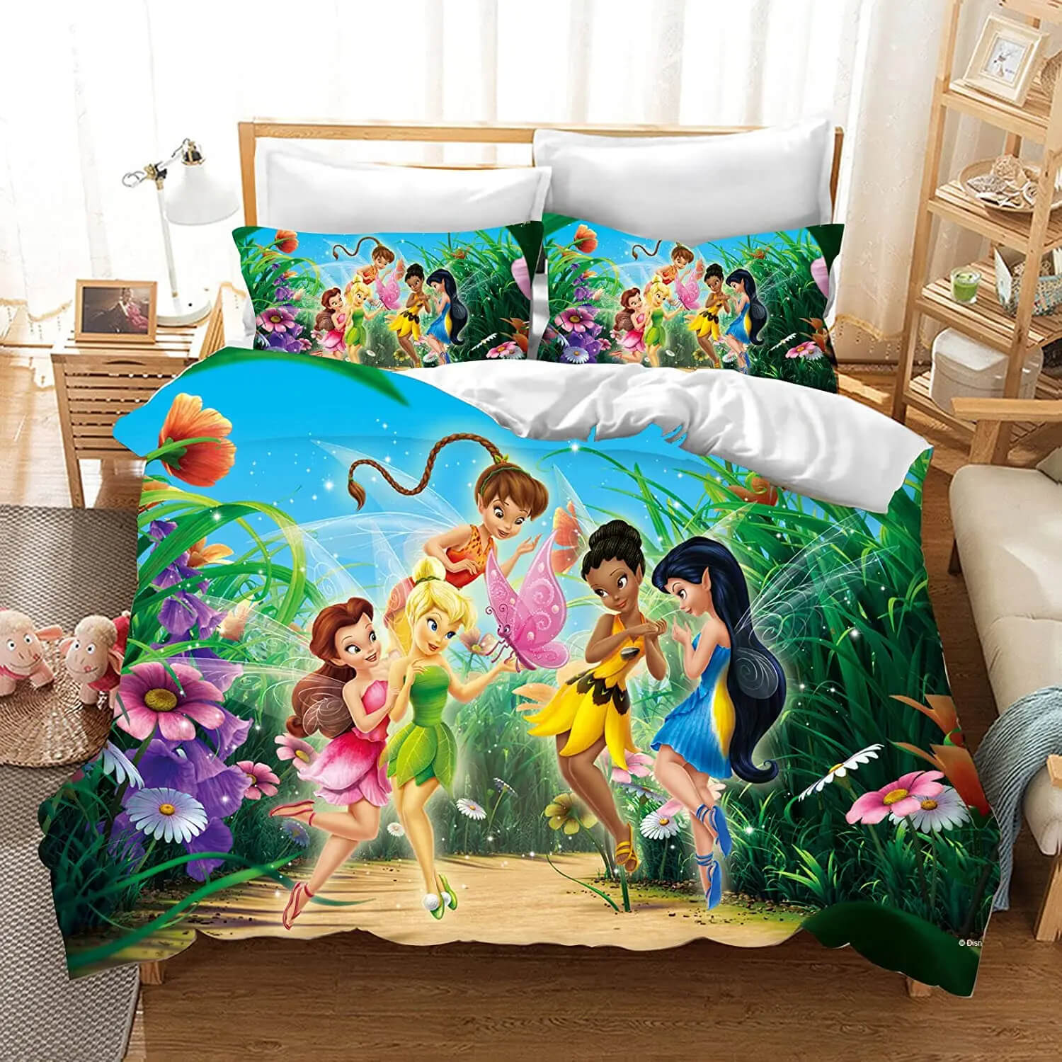 Tinker Bell queen size duvet cover Disney fairy design