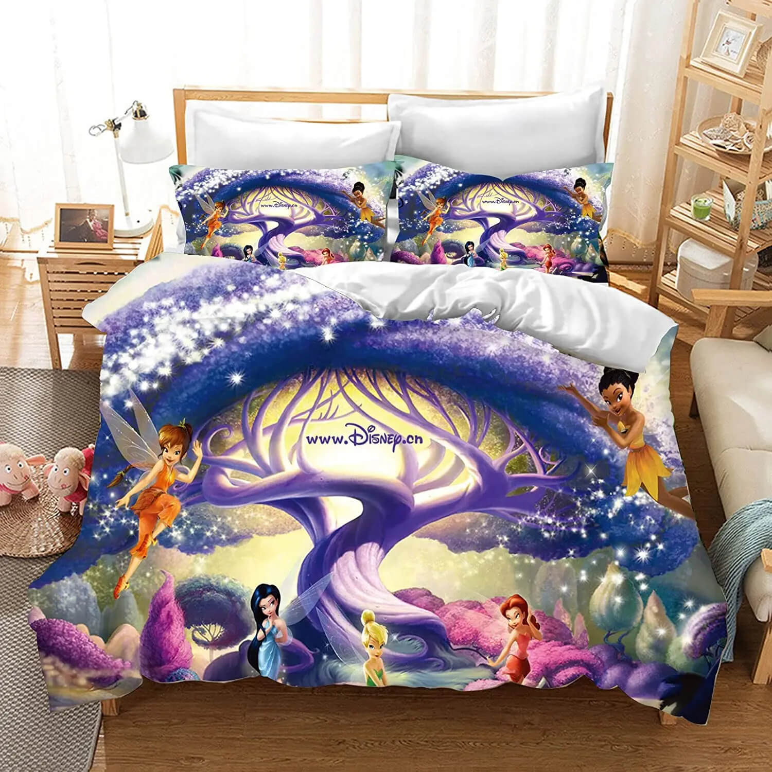 Stylish 3D Tinker Bell duvet cover for home decor