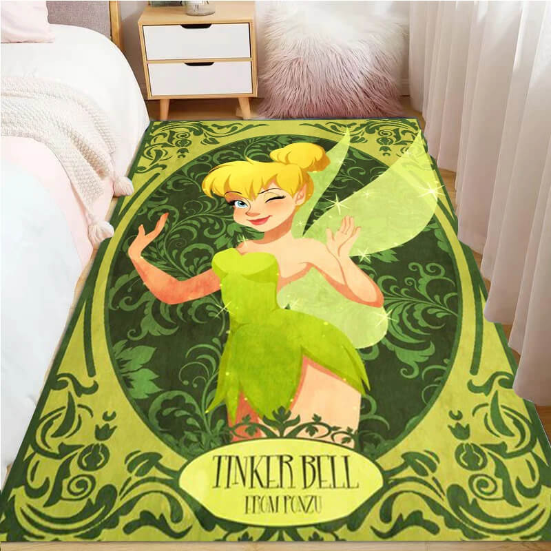 Fairy Tinker Bell kids rug for magical bedroom