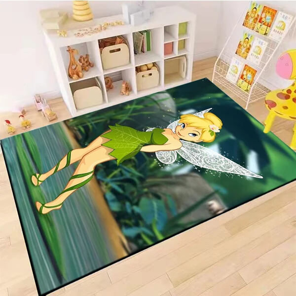 Tinker Bell bedroom rug with soft texture