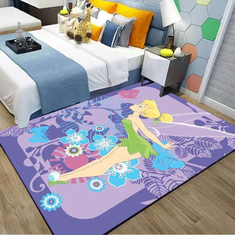 Tinker Bell decorative rug for kids playroom
