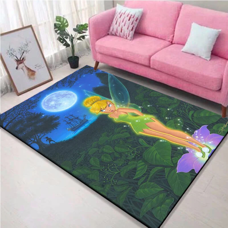 Soft Disney Tinker Bell rug for kids bedroom décor