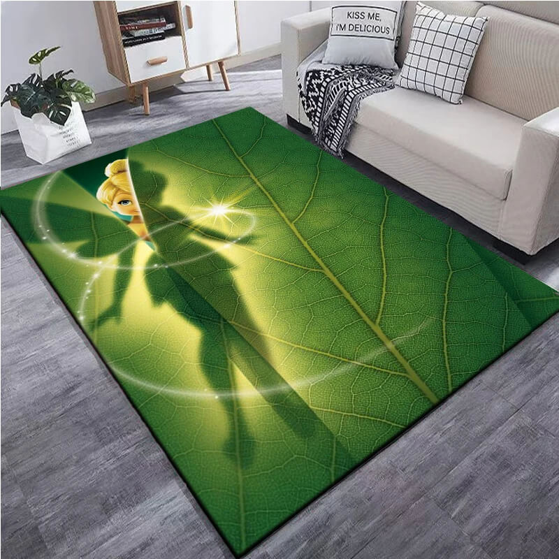 Cute Tinker Bell fairy floor mat for girls room