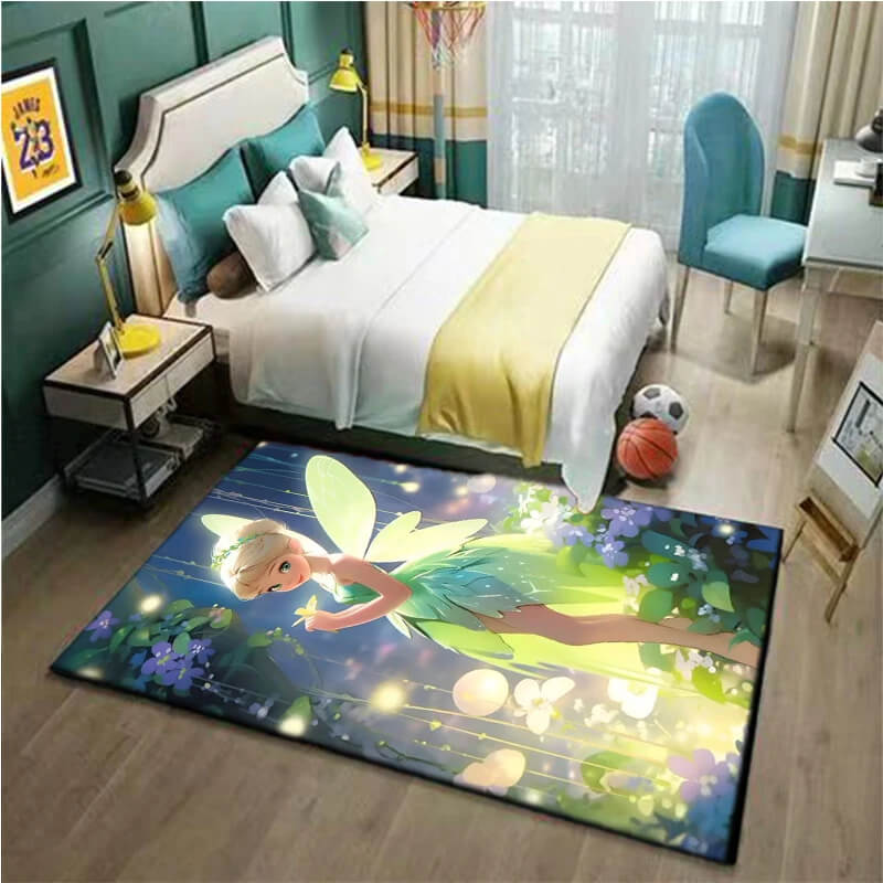 Kids Disney fairy Tinker Bell cartoon rug