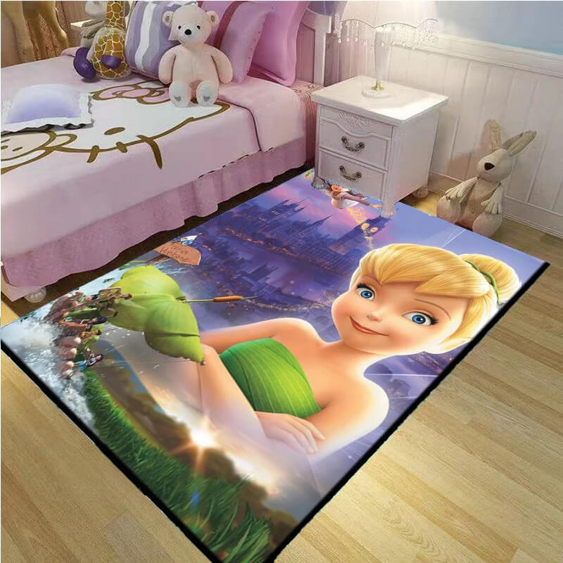 Fairy tale Tinker Bell rug with non-slip base