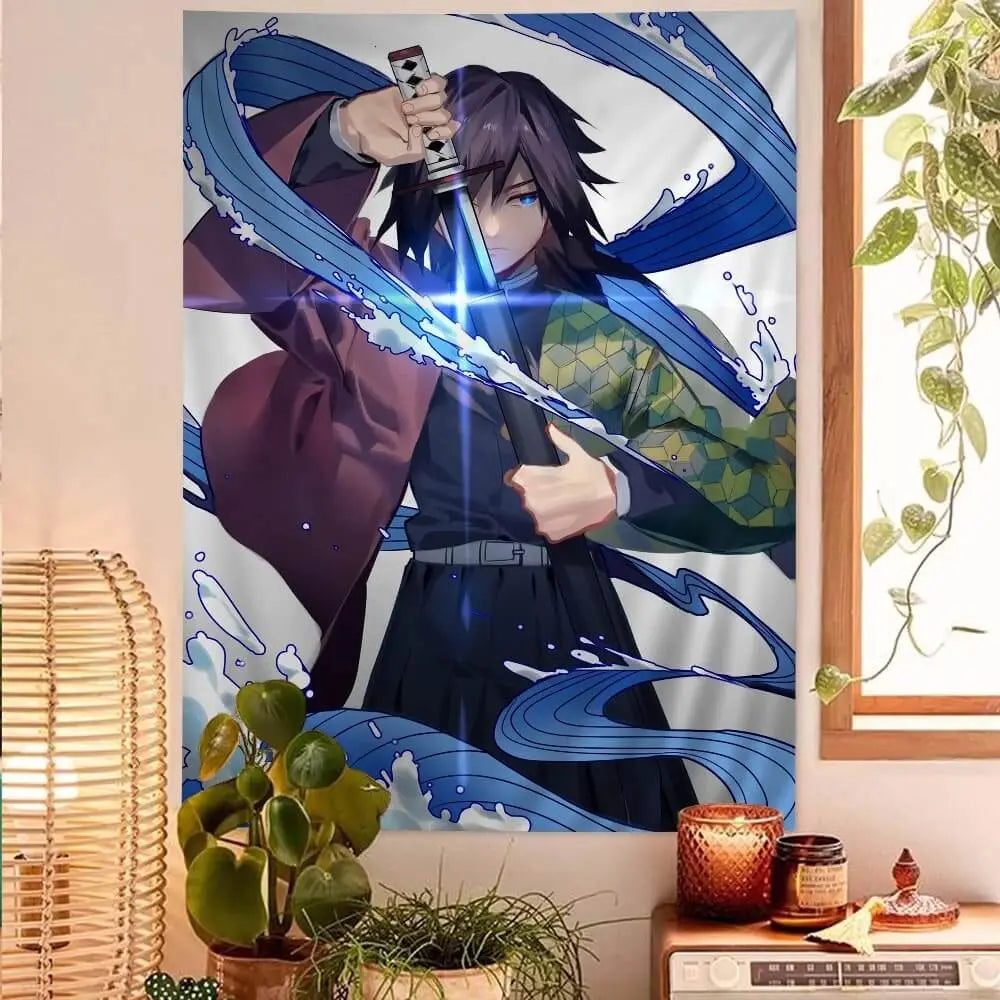 Demon Slayer Giyuu Wall Tapestry

Anime Water Breathing Hashira Decor

Tomioka Giyuu HD Anime Poster Fabric

Giyuu Tapestry for Otaku Bedroom Wall