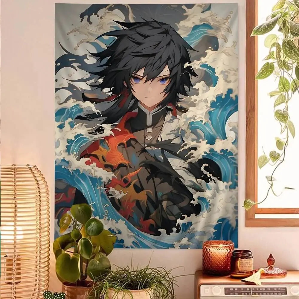 Tomioka Giyuu Demon Slayer Tapestry Wall Art

Water Breathing Style Anime Wall Hanging

Giyuu Anime Room Decor Australia

Calm Blue Hashira Tapestry for Otaku Fans