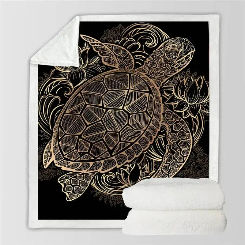 Tortoise Throw Blanket My Store