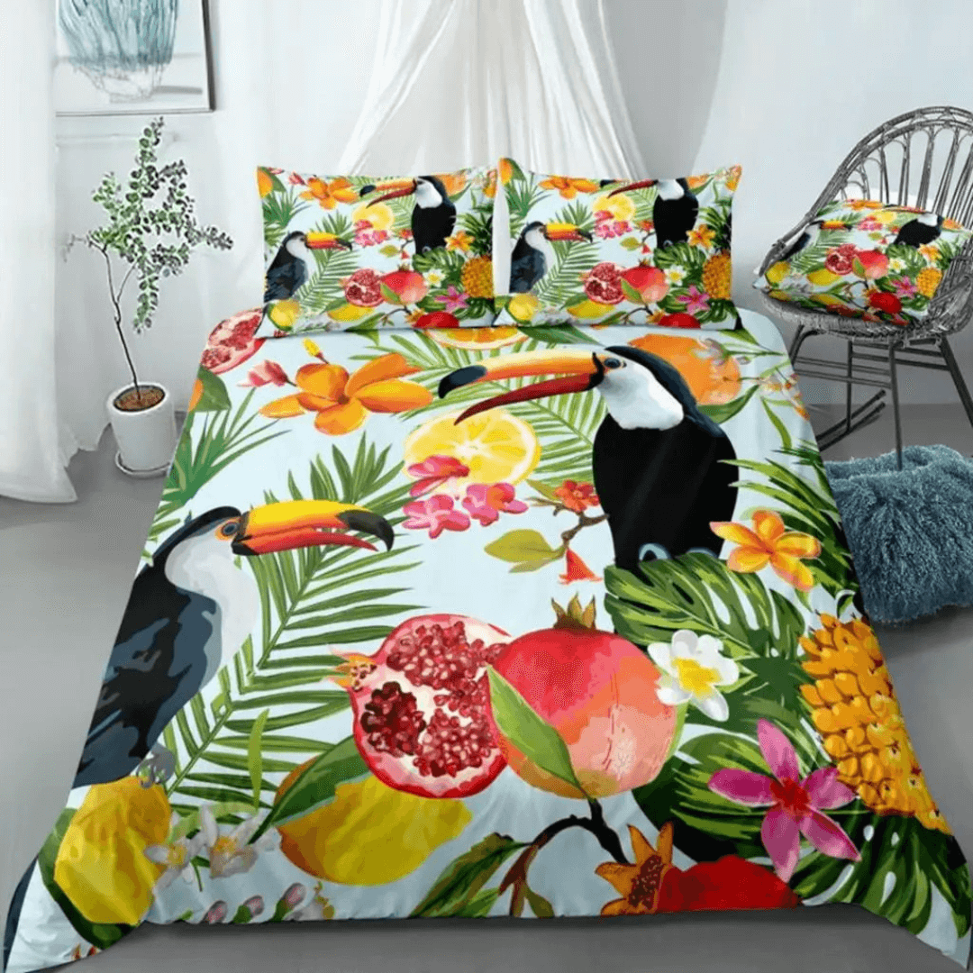 Cozy tropical duvet cover for modern bedrooms