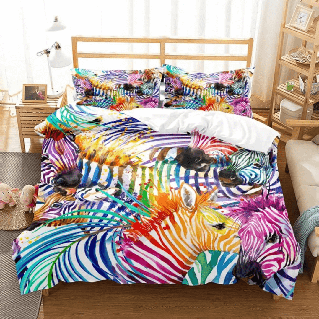 Floral tropical bedroom decor bedding set