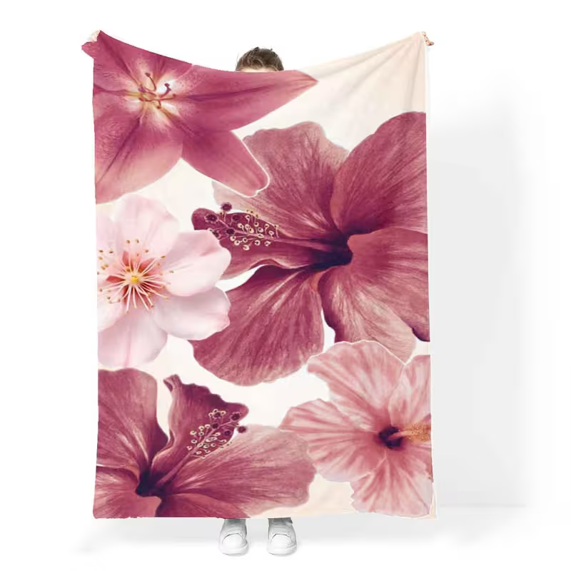 floral couch blanket cozy design