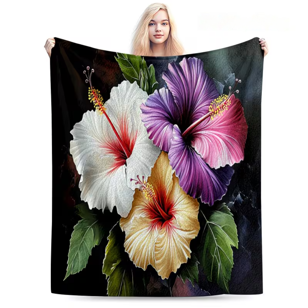 tropical throw blanket for home decor