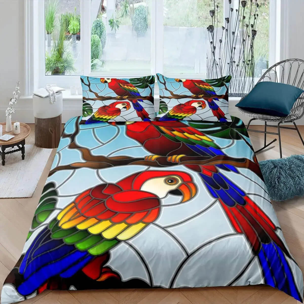 parrot bedding unique design