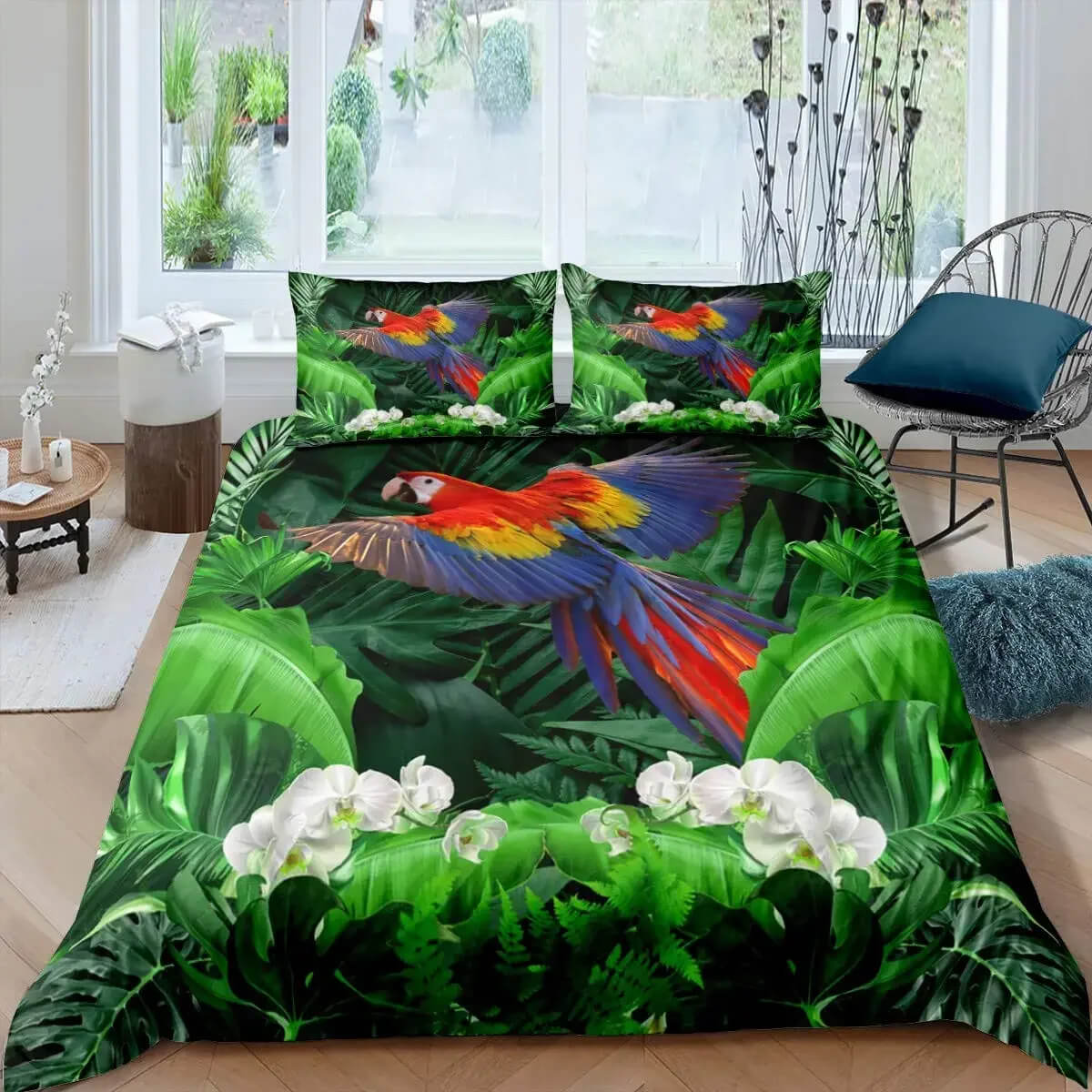 parrot doona cover for kids bedroom
