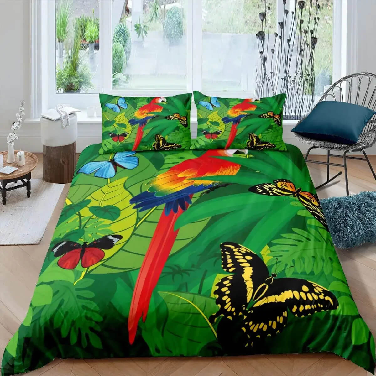 tropical HD print bedding