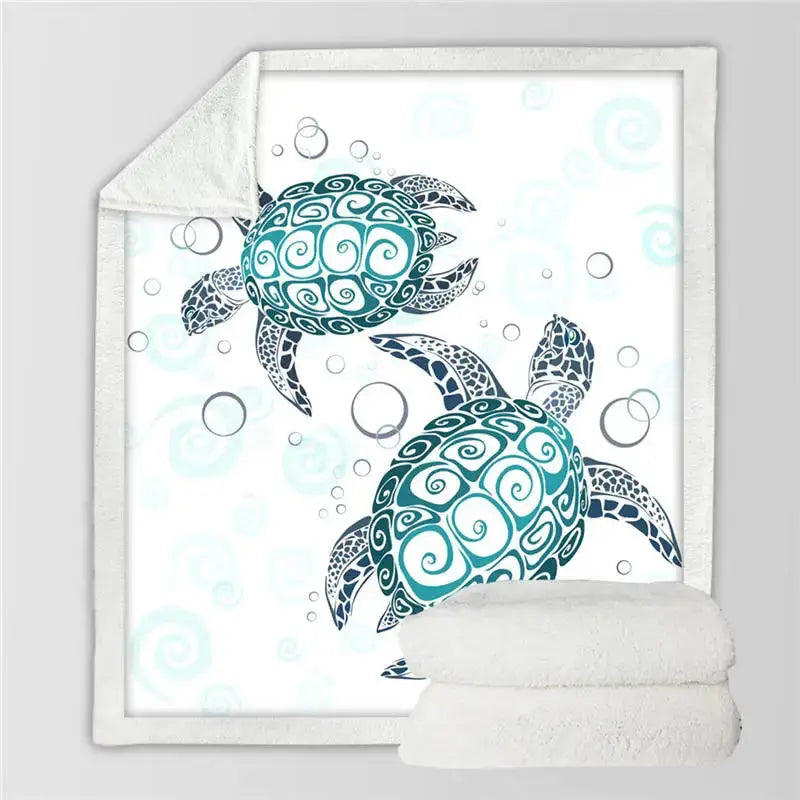 Turtles Throw Blanket My Store