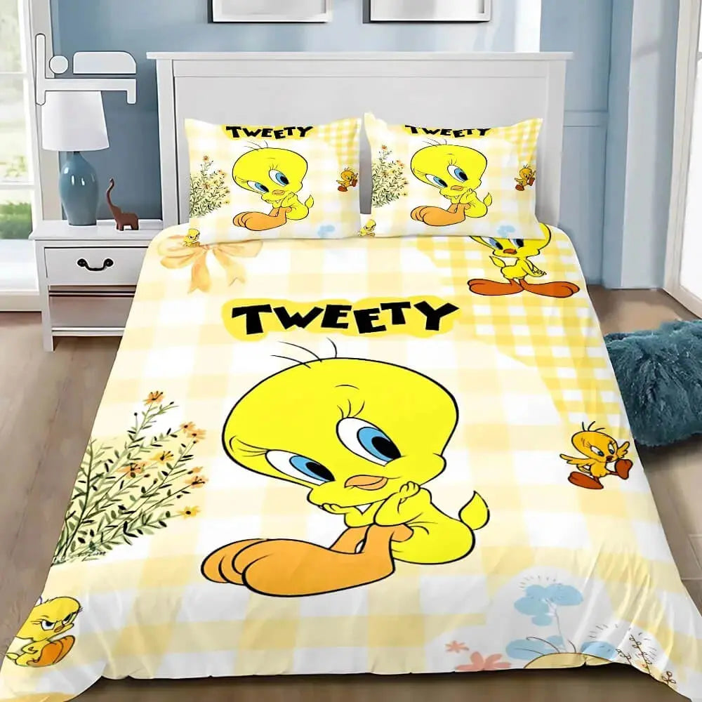 Tweety Cartoon Quilt Cover