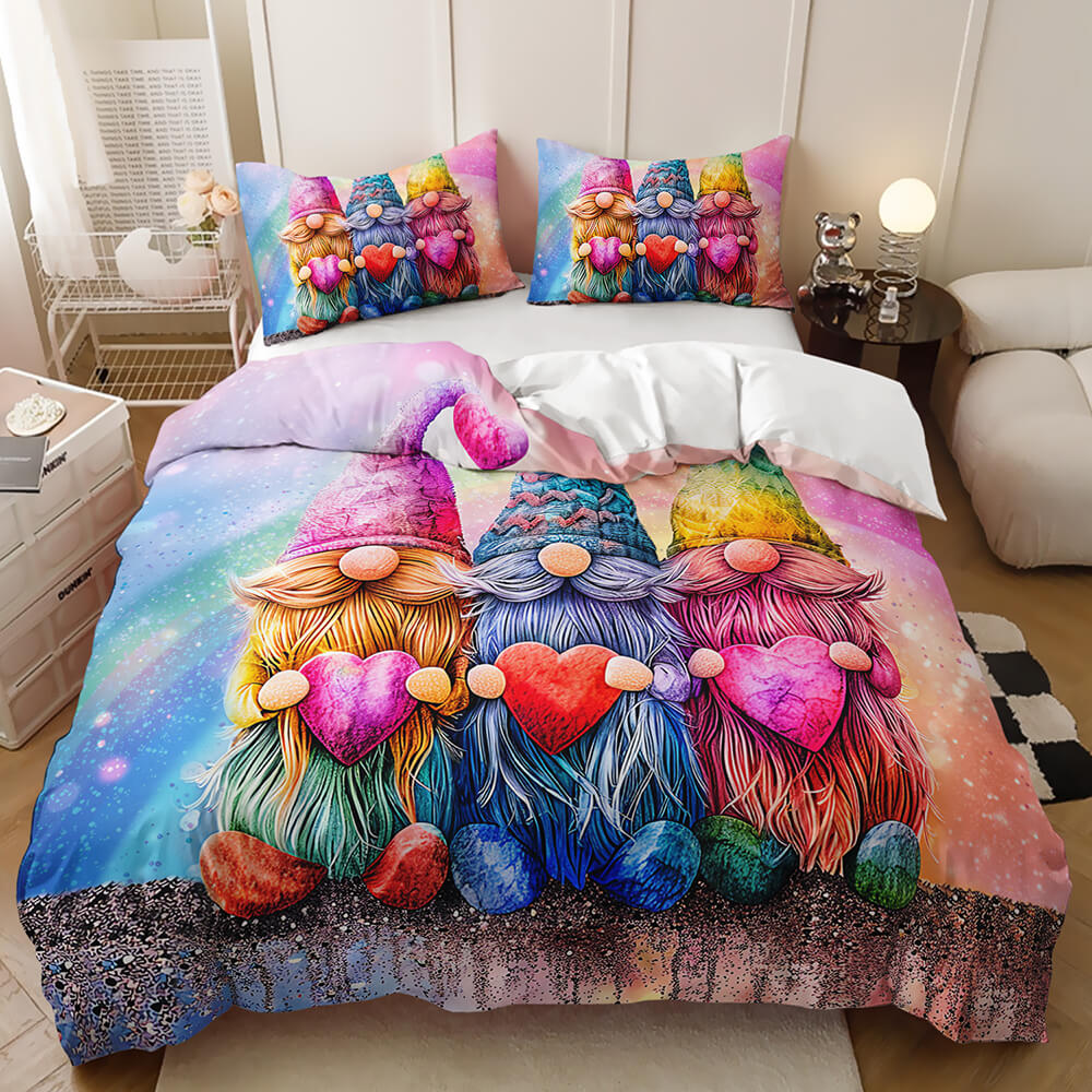 Cartoon Dwarf patriotic bedding USA gift idea