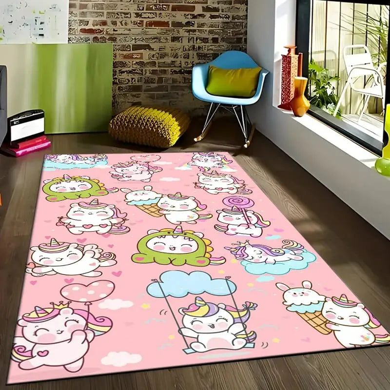 Soft home carpet rug placed in a living room with modern furniture