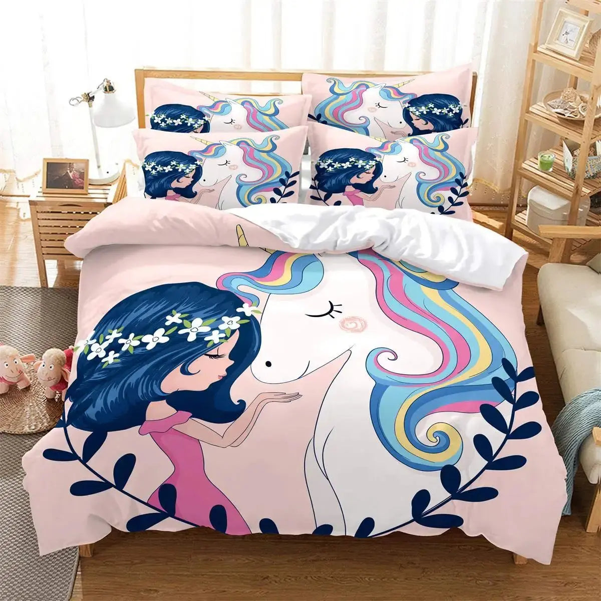 Unicorn Girl Duvet Cover My Store