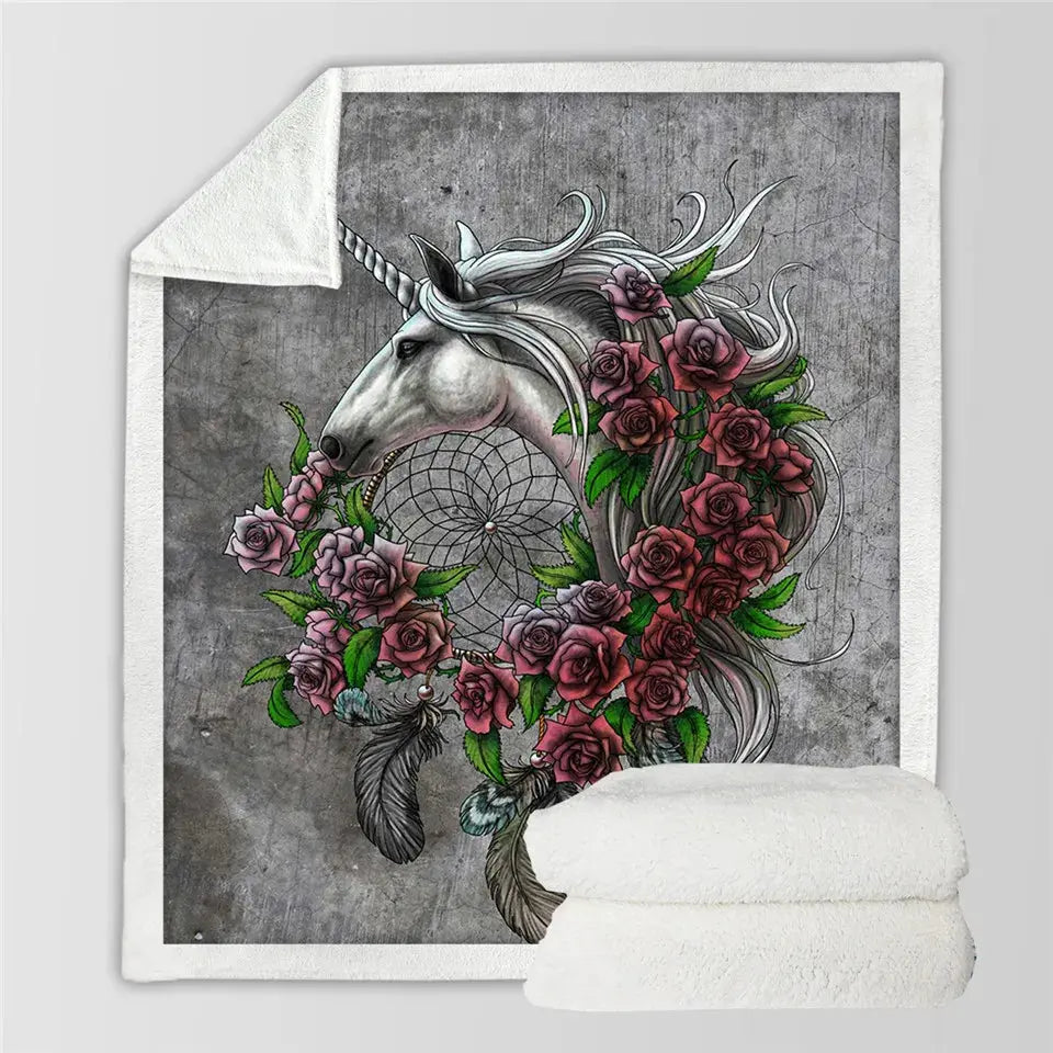 Unicorn Throw Blanket My Store