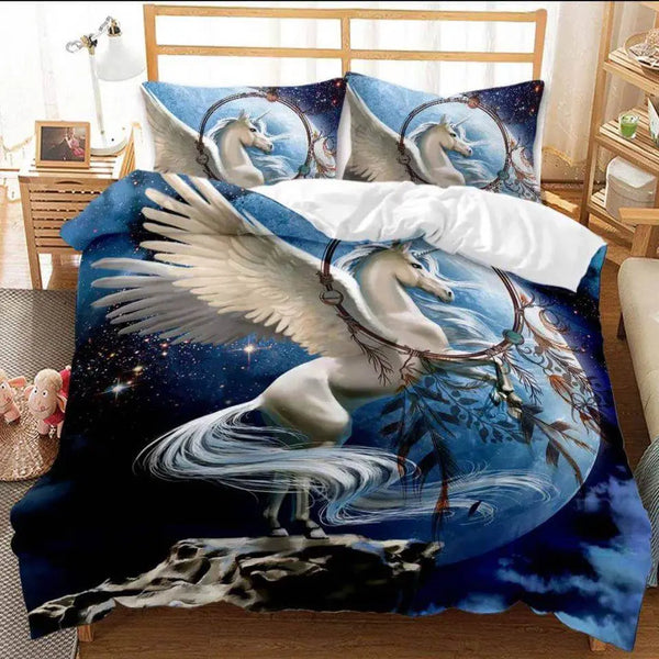Unicorn Doona Cover Set - Ultra-Soft & Vibrant - Zirconic - Zirconic