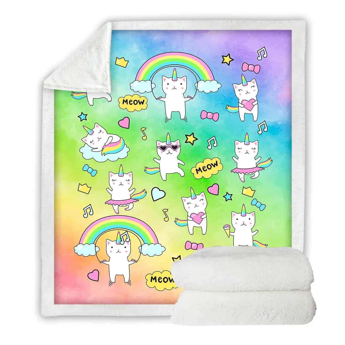 Unicorns Throw Blanket My Store