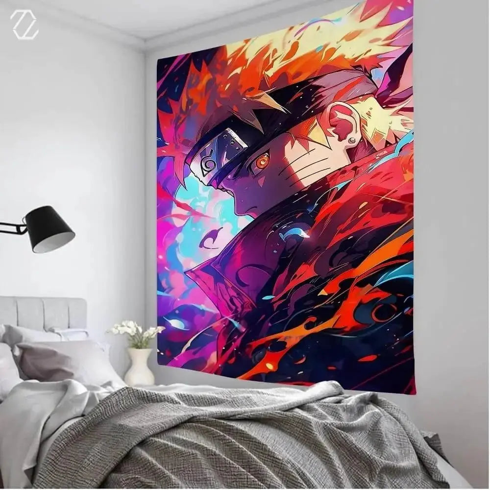 Light Yagami & Ryuk Death Note Wall Tapestry (Copy) Zirconic