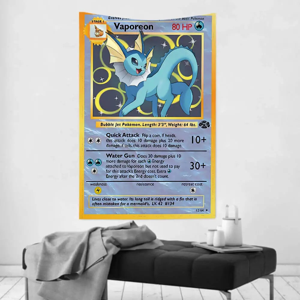 Vaporeon Wall Tapestry - Pokemon TCG Tapestry