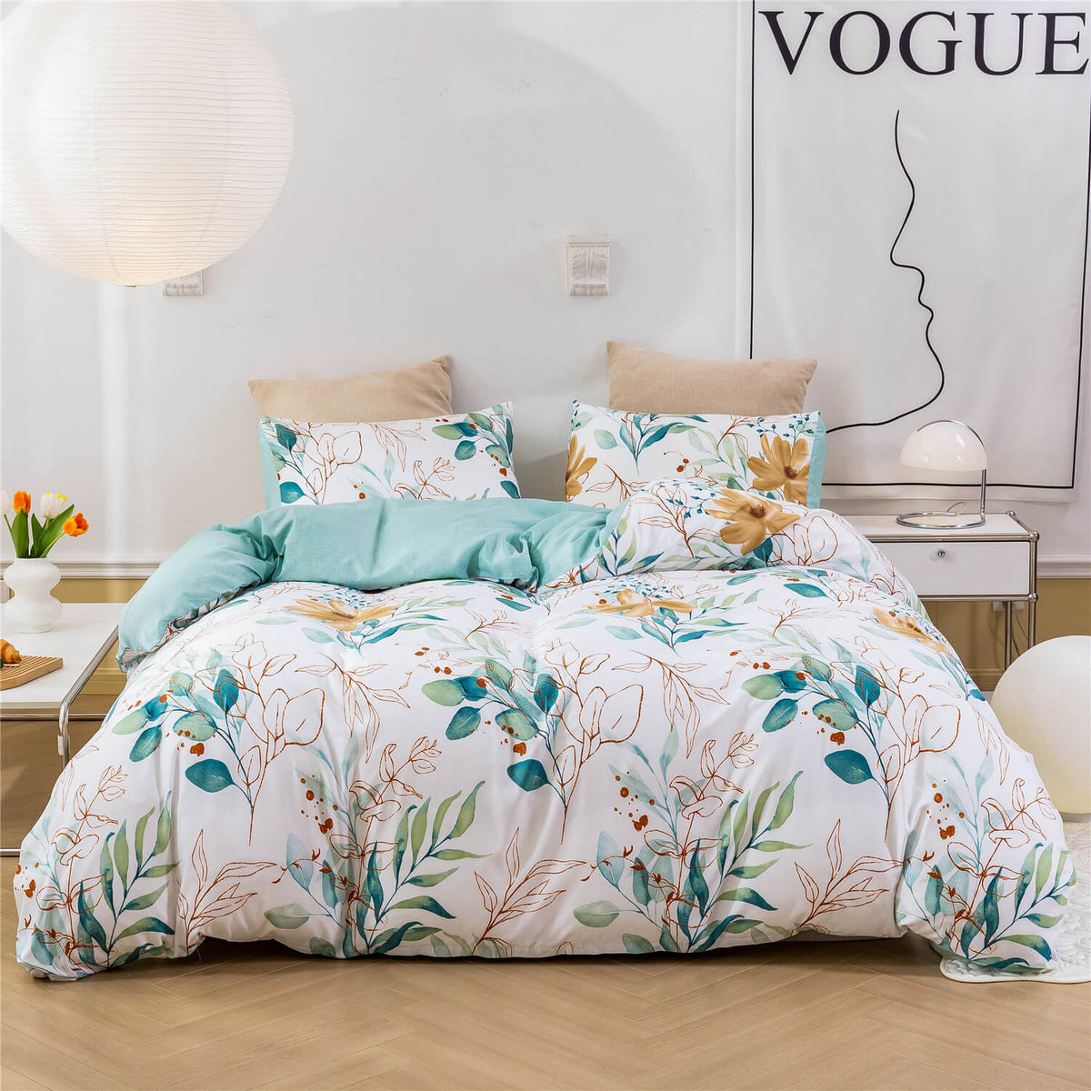 Pretty floral bedding set