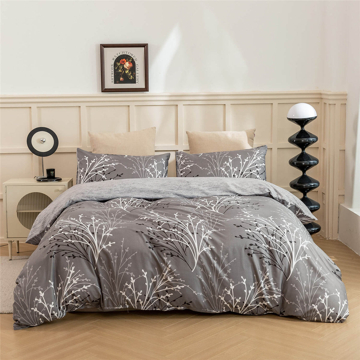 Botanical flower doona cover