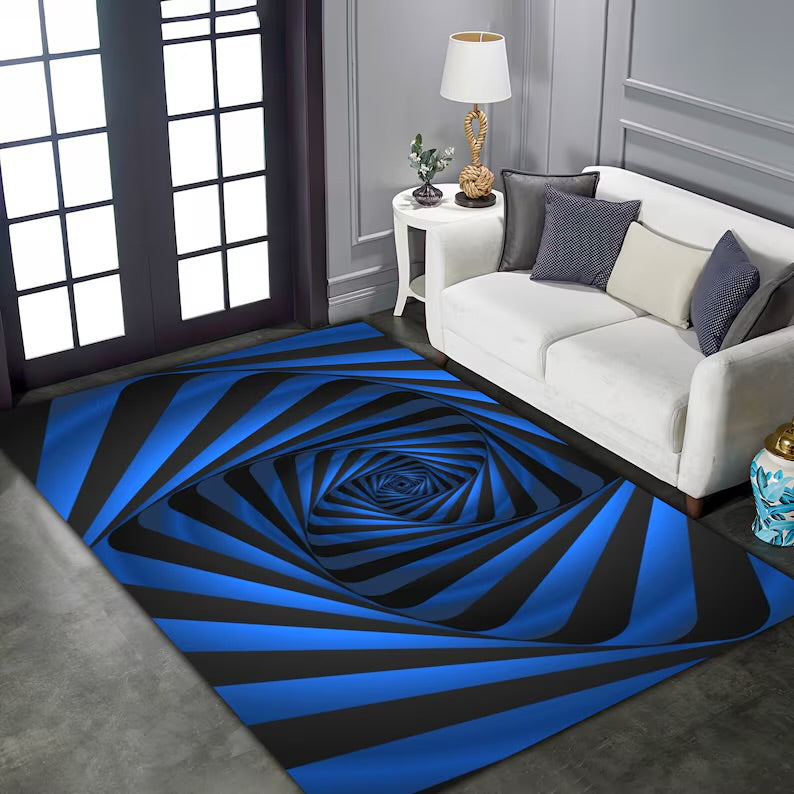 Vortex Rug, 3D Vortex Rug, Illusion Rug, Optical Illusion ,Vortex Carpet, For Living Room Rug, Fan Carpet, Area Rug, Non Slip Floor Carpet,