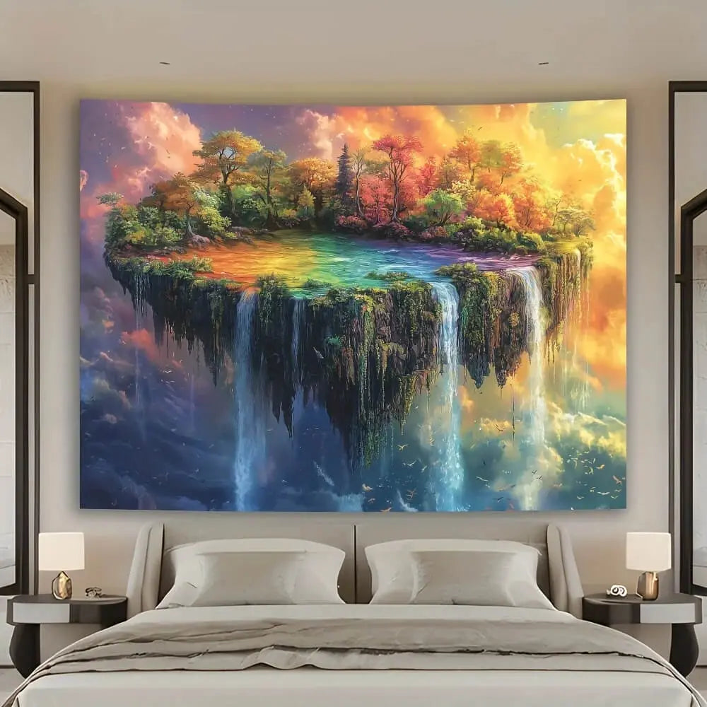 Waterfall Floating Island Tapestry