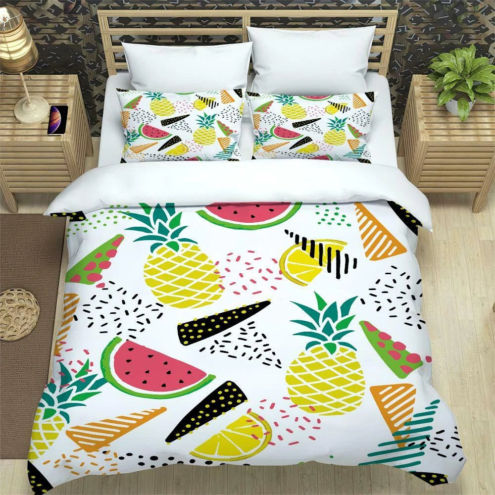 watermelon bedding close texture