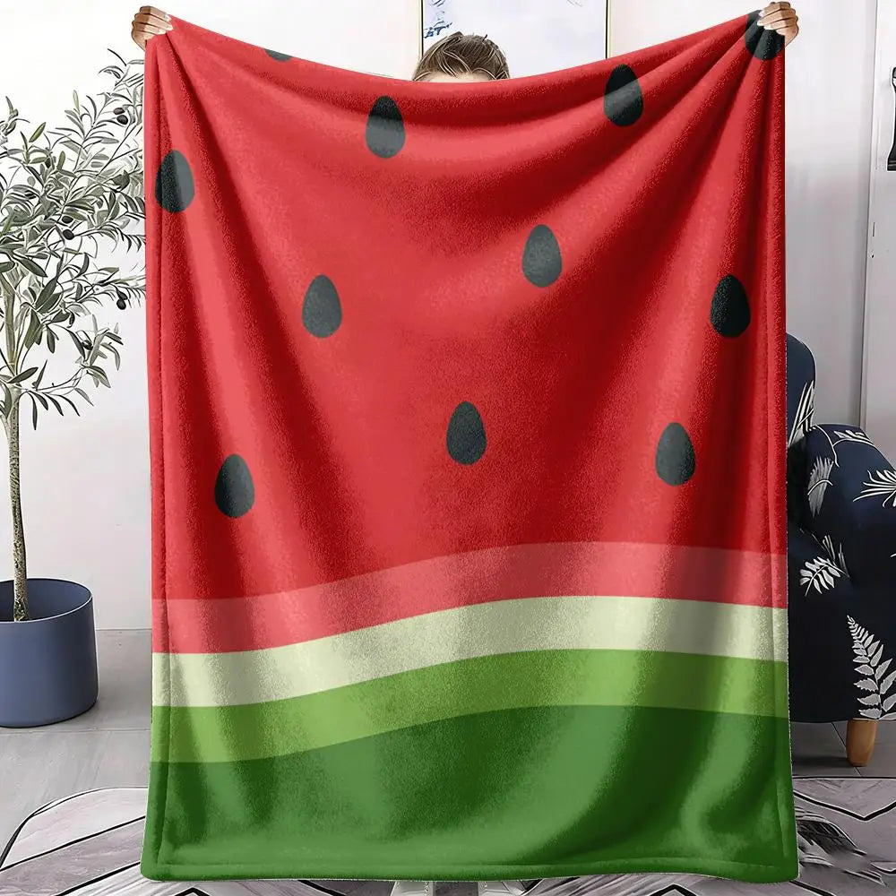 fruit themed throw blanket soft cozy design