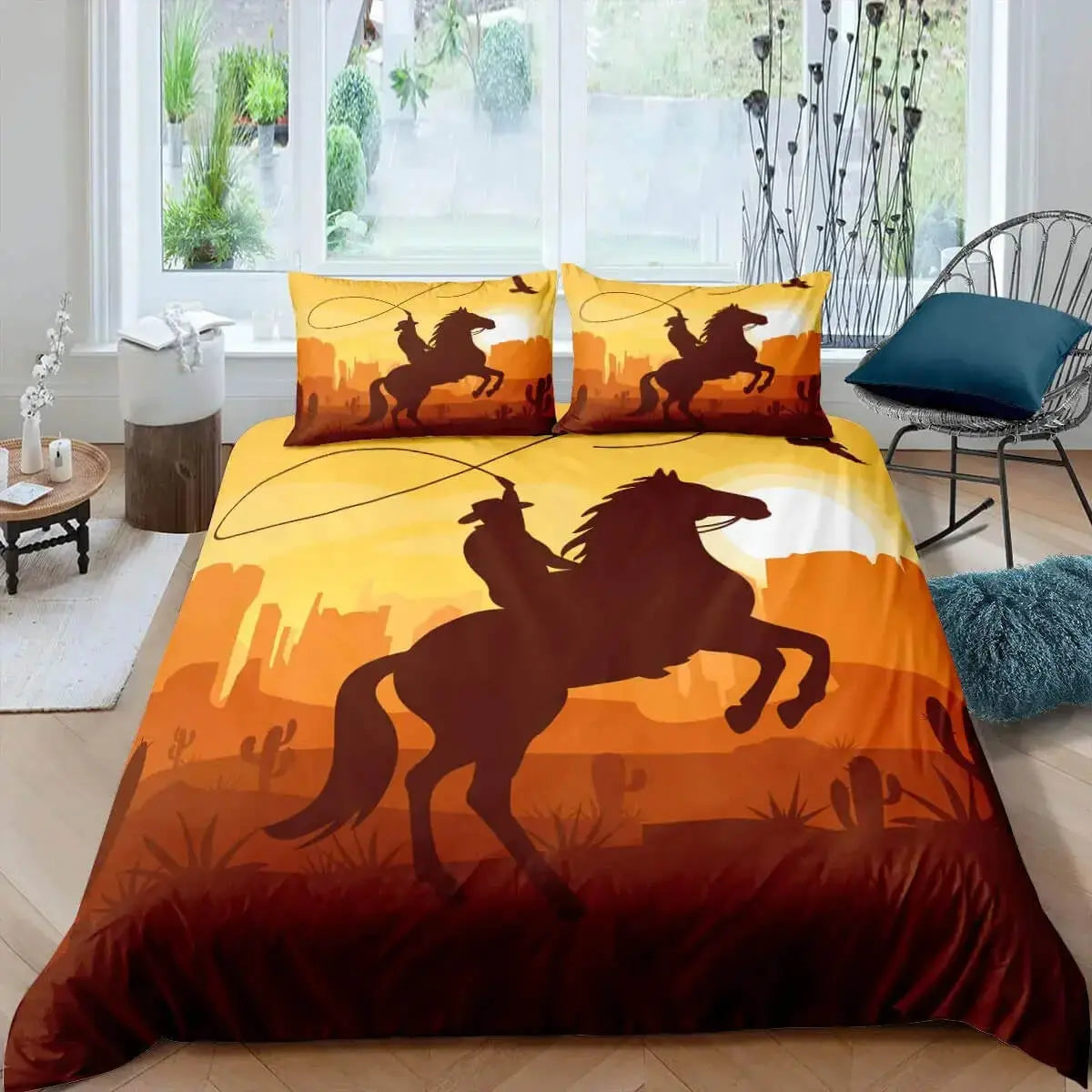 Western Cowboy Bedding Set