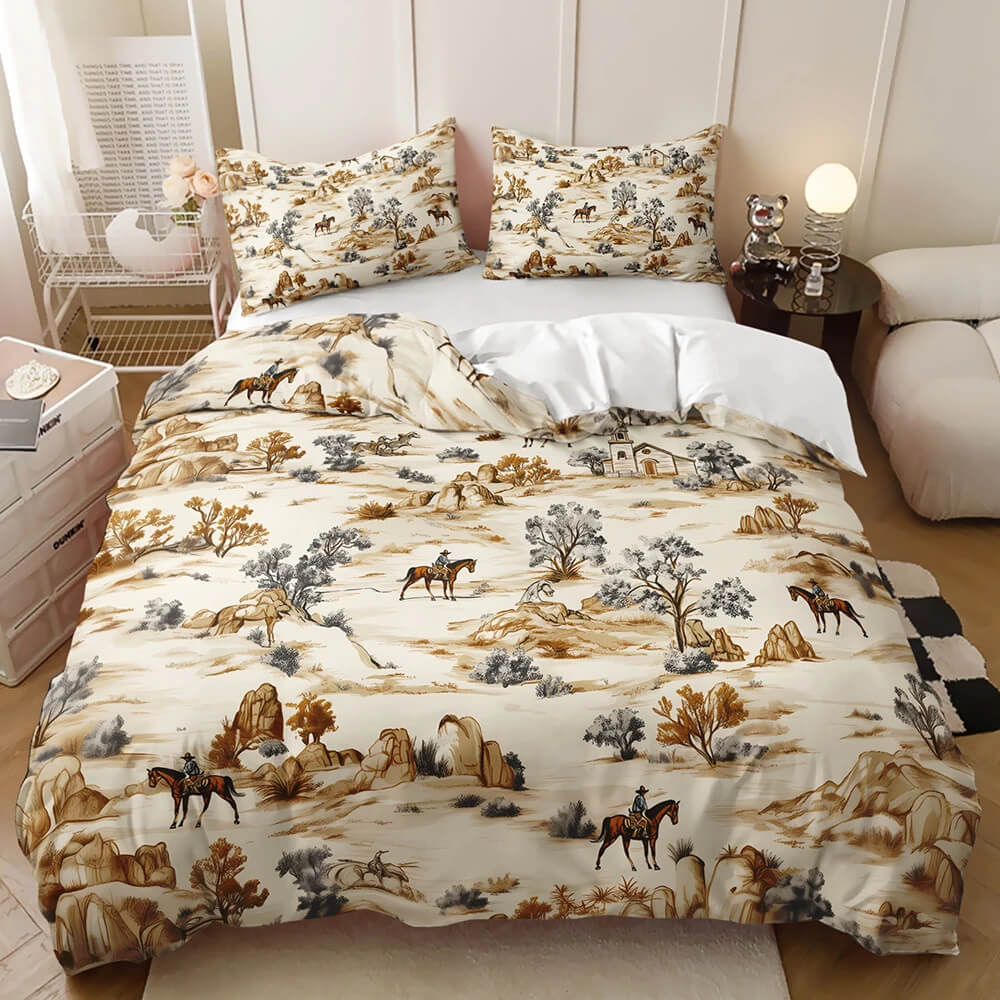 Rustic cowboy bedding set