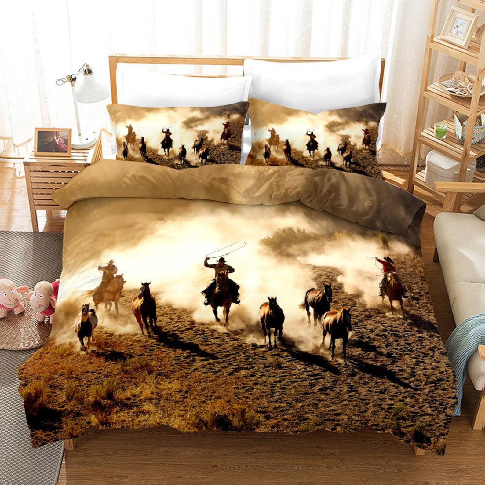 Western adventure bedding set