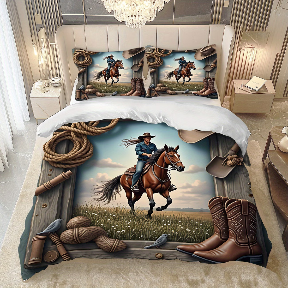 Cowboy themed bedding