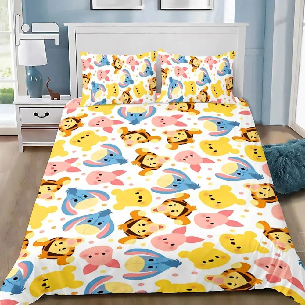 Winnie The Pooh Cartoon Bedding Set