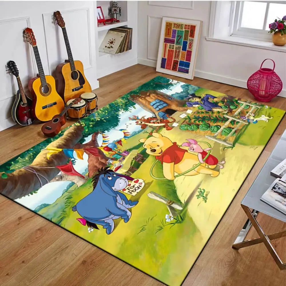 Winnie The Pooh & Eeyore Cartoon Kids Floor Mat