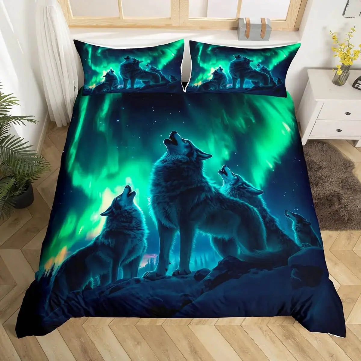 Wolf Howling Doona Cover